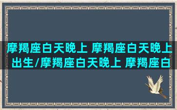 摩羯座白天晚上 摩羯座白天晚上出生/摩羯座白天晚上 摩羯座白天晚上出生-我的网站